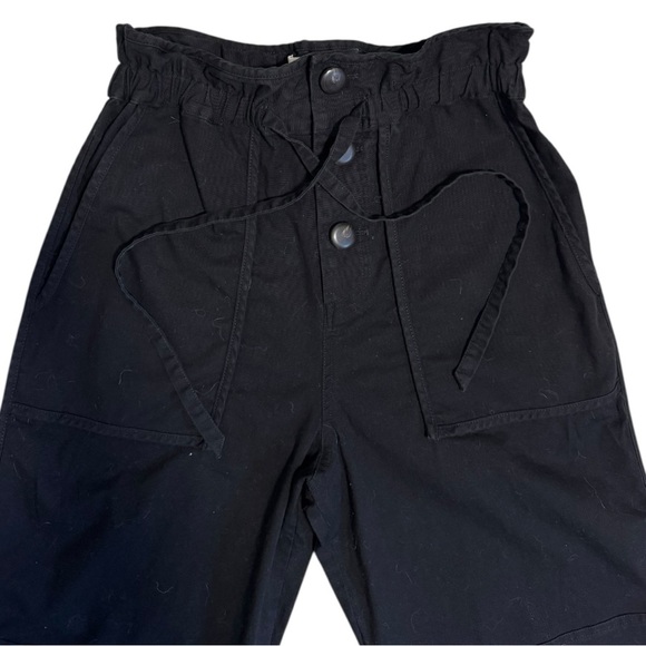 Sea NY Scout Twill Tie Waist Utility Pants Black Size 4 - Picture 8 of 14